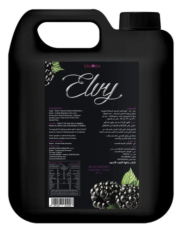 ELVY Blackberry Flavored syrup 5L