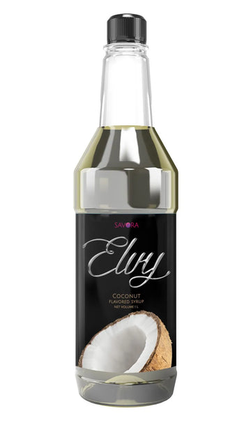 ELVY Coconut Flavored syrup 1L Plastic Bottle