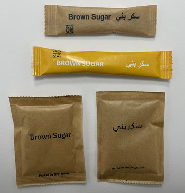 ELVY Brown Sugar Stick 5g x 1000 Portions – Custom Private Label for Hotels, Restaurants & Cafés