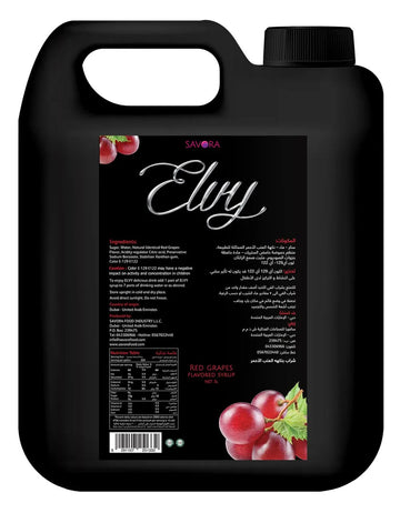 ELVY Grapes Flavored syrup 5L