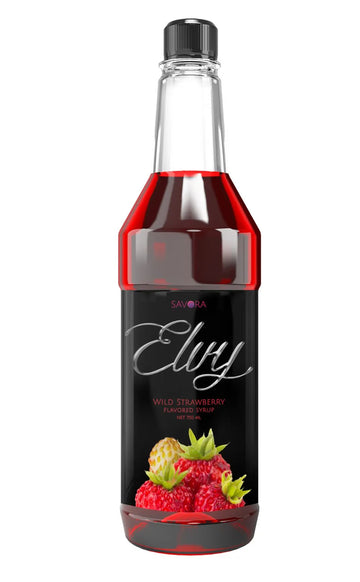 ELVY Wild Strawberry Flavored Syrup 750ML Plastic Bottle