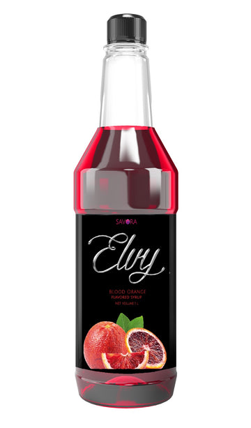Elvy Blood Orange Flavored Syrup 1L Plastic