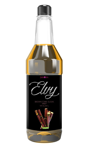 Elvy Brown Cane Sugar Syrup 1L Plastic