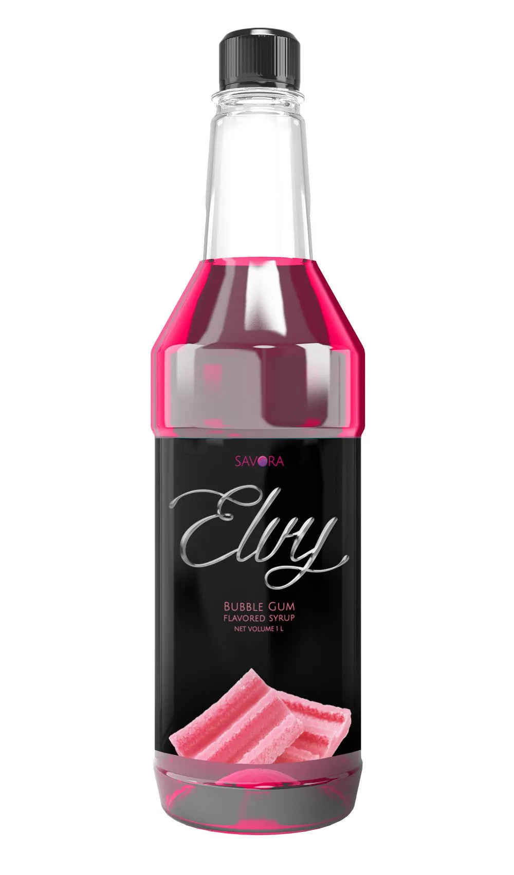 ELVY Bubble Gum Flavoured Syrup 1L Plastic Bottle