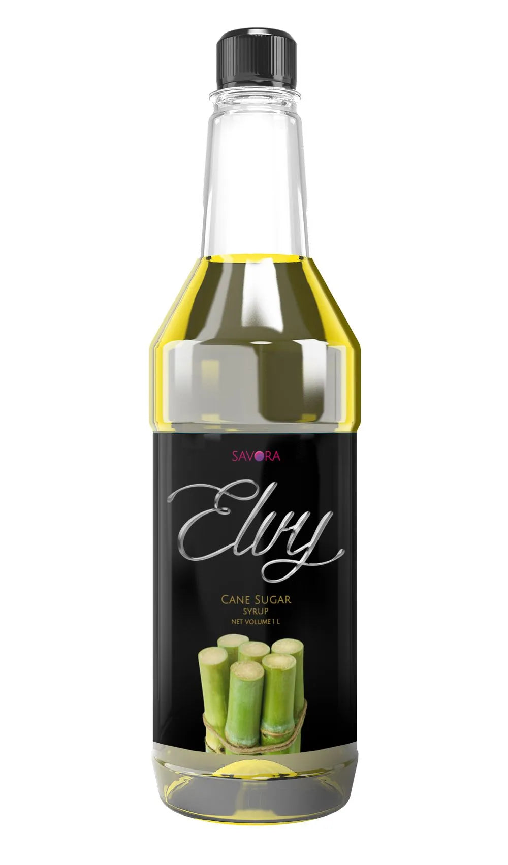 ELVY Cane Sugar Syrup 1L Plastic Bottle