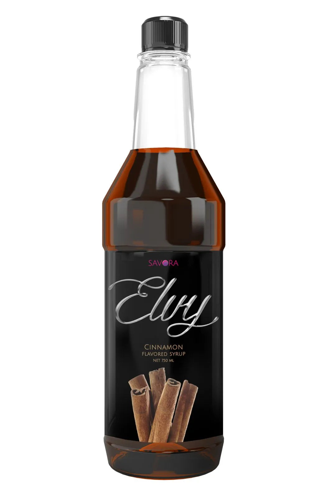 ELVY Cinnamon Flavored Syrup 750ML Plastic Bottle