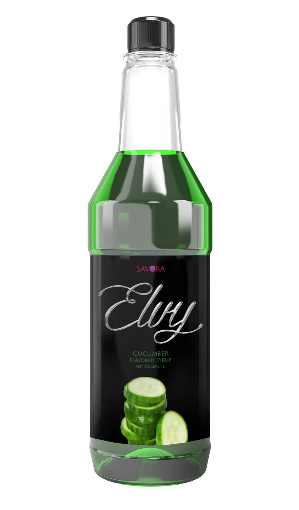 ELVY Cucumber Flavored Syrup 1L Plastic Bottle