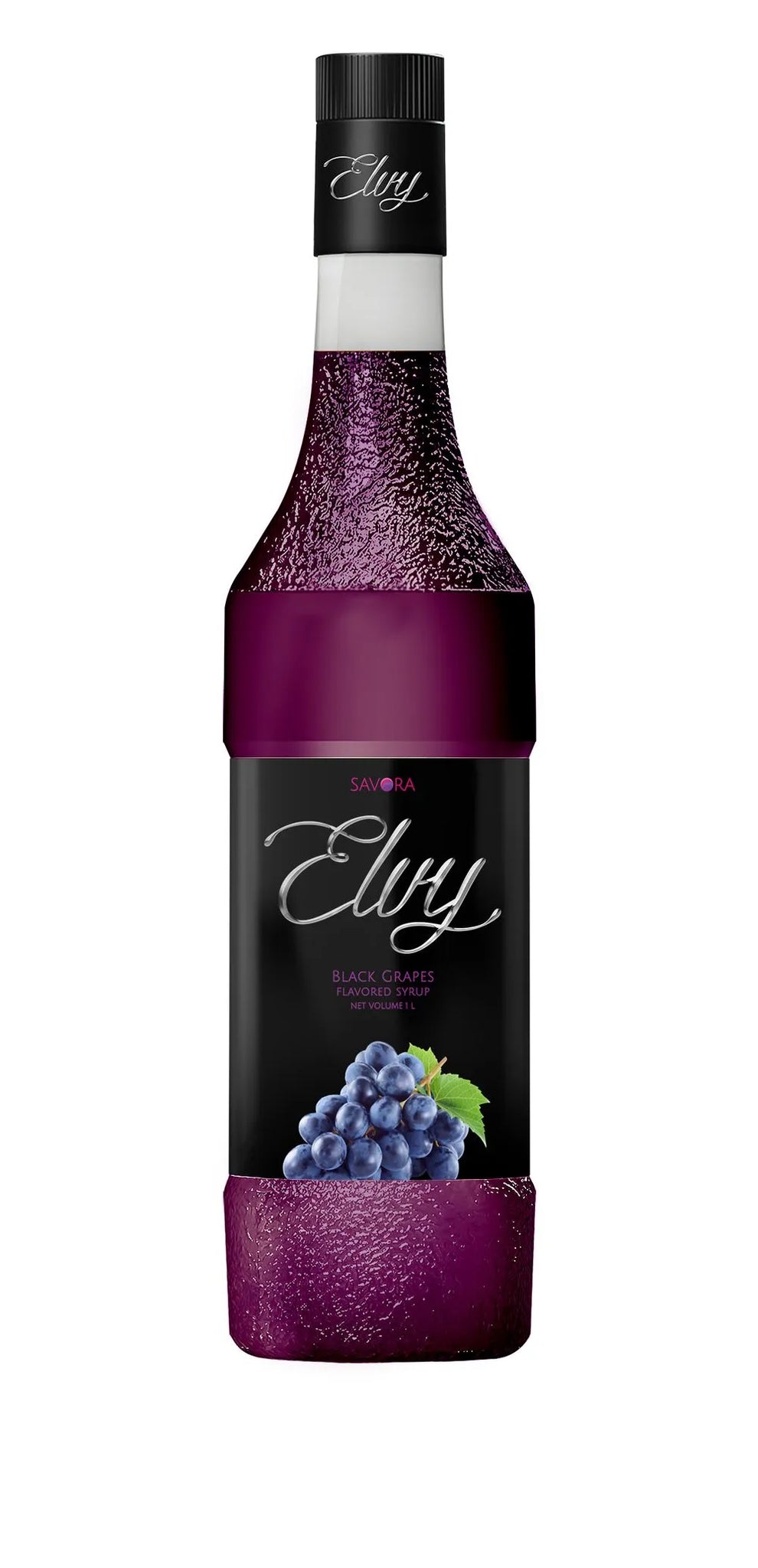 ELVY Grapes Flavored Syrup 1L Glass Bottle