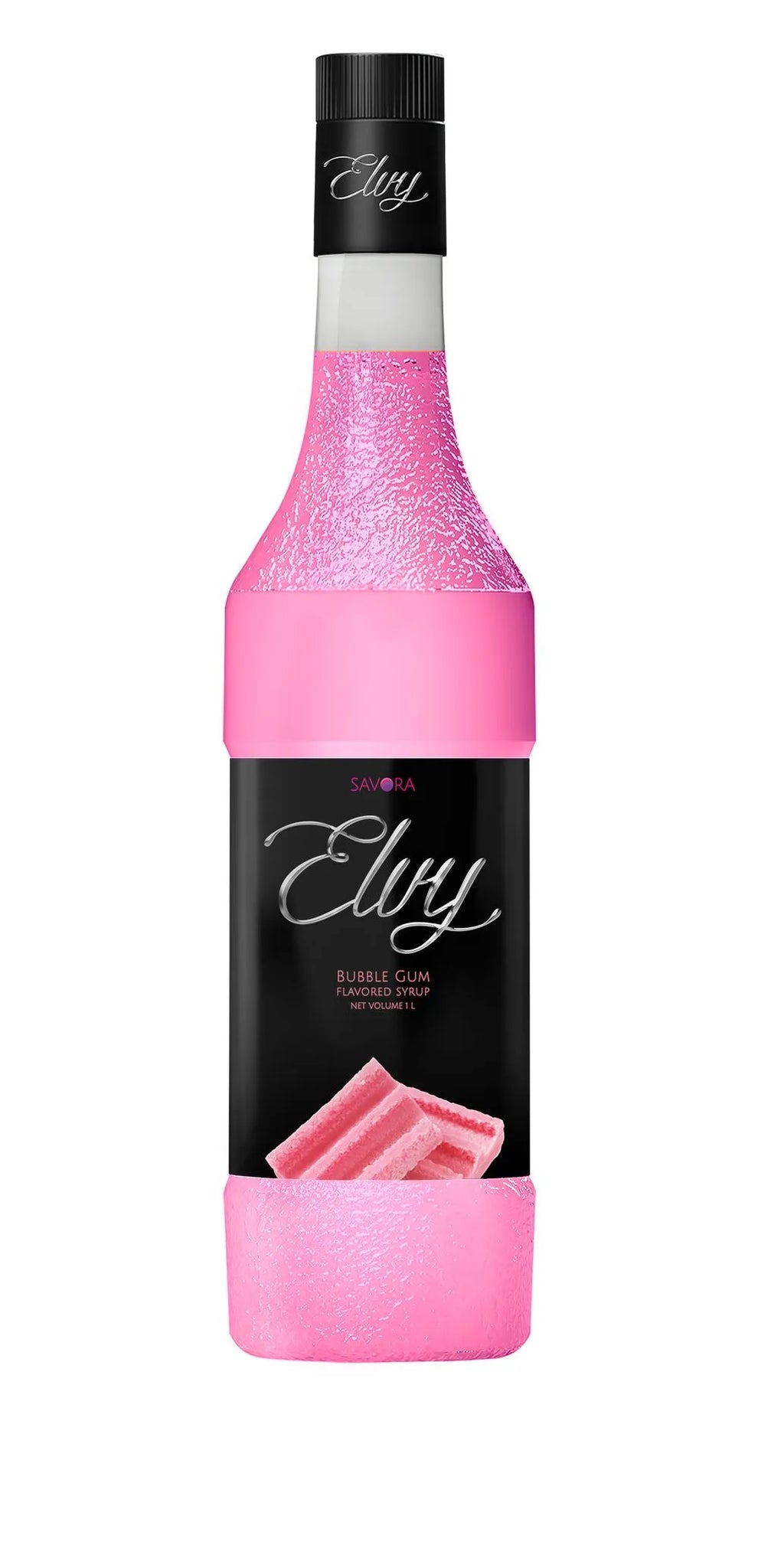 ELVY Bubble Gum Flavoured Syrup 1L Glass Bottle