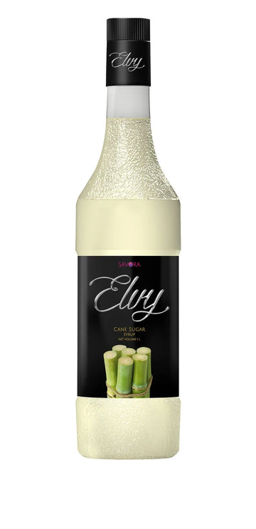 ELVY Cane Sugar Syrup 1L Glass Bottle