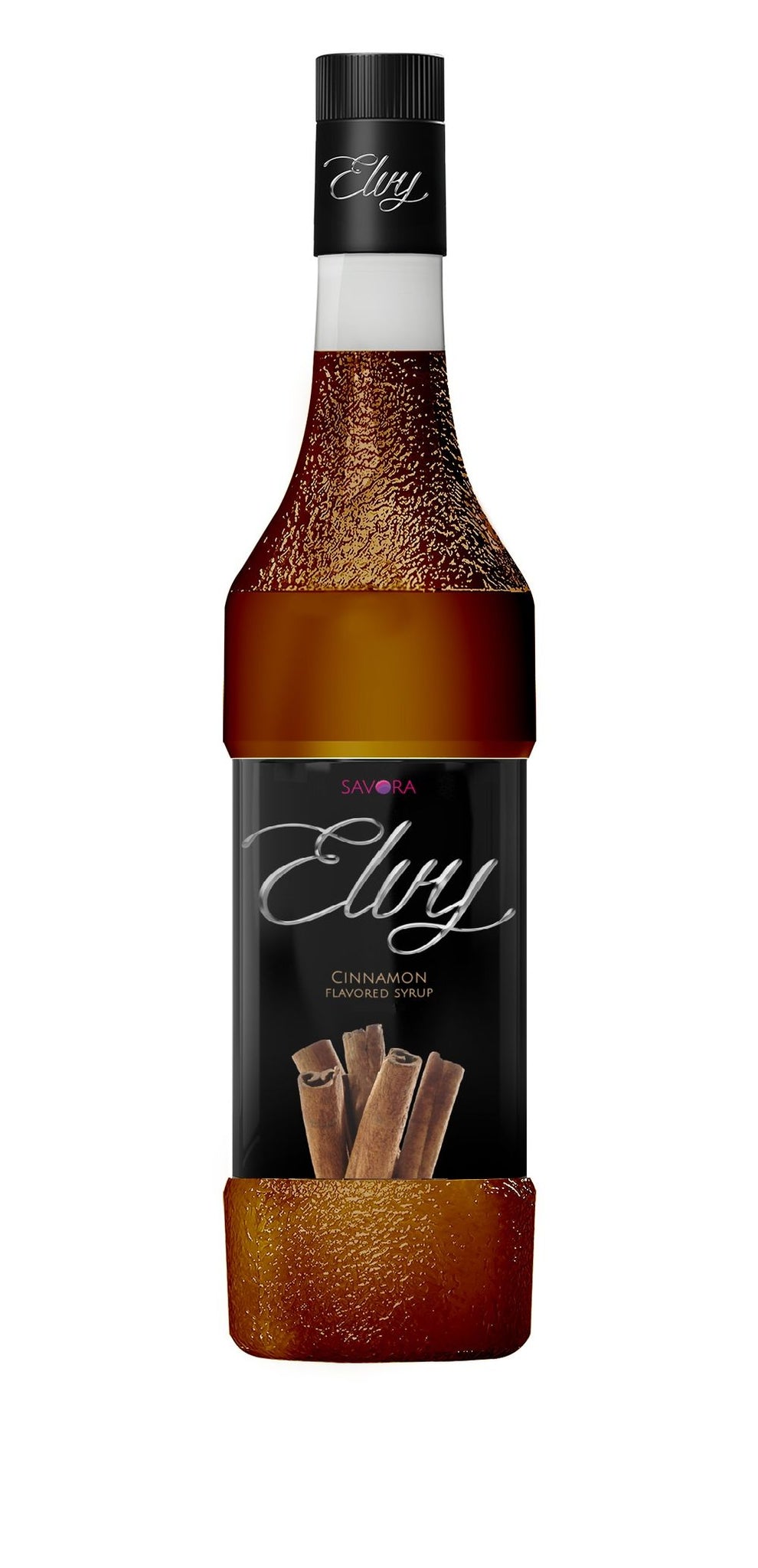 ELVY Cinnamon Flavored Syrup 1L Glass Bottle