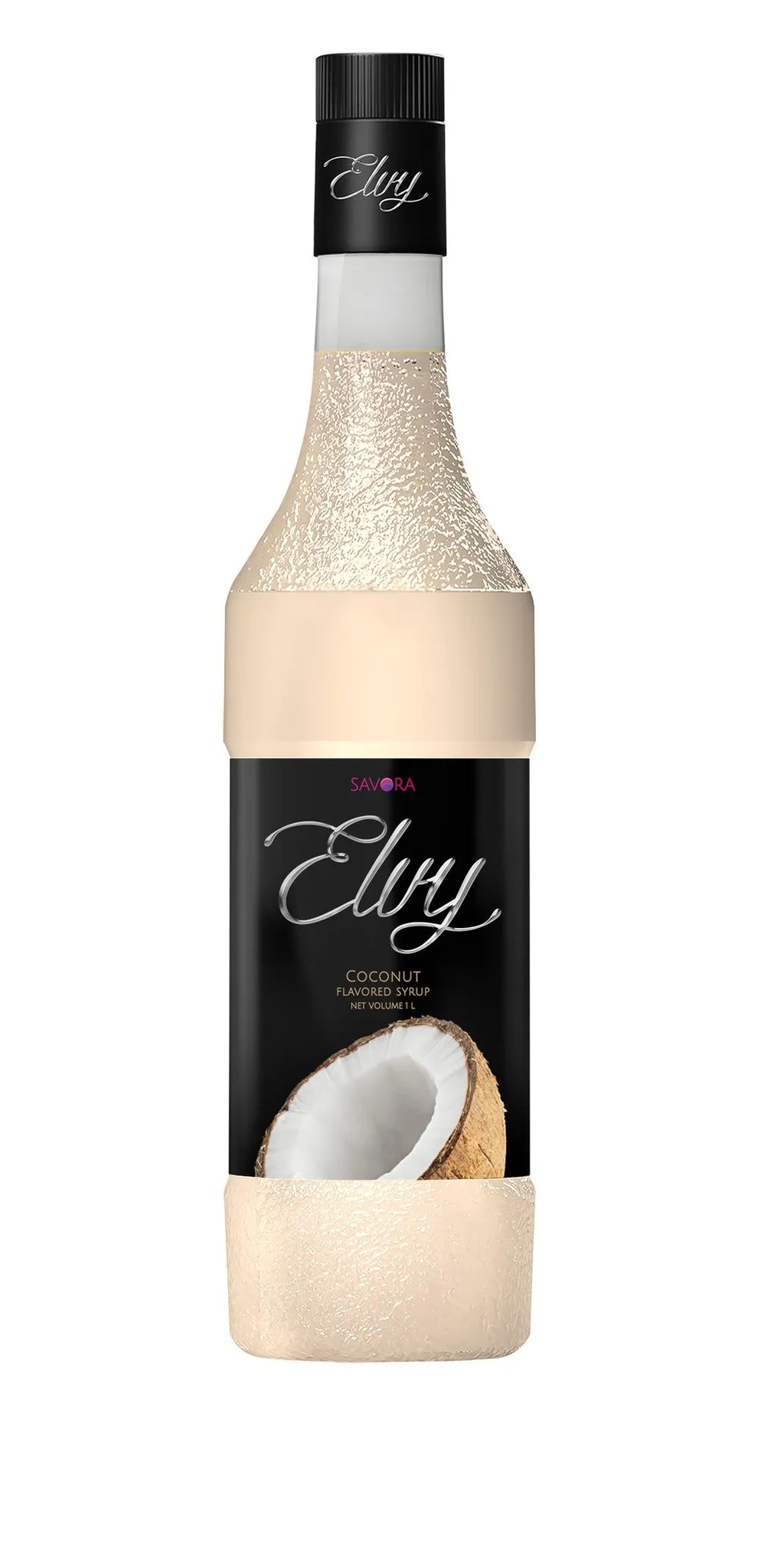 ELVY Coconut Flavored syrup 1L   Glass Bottle