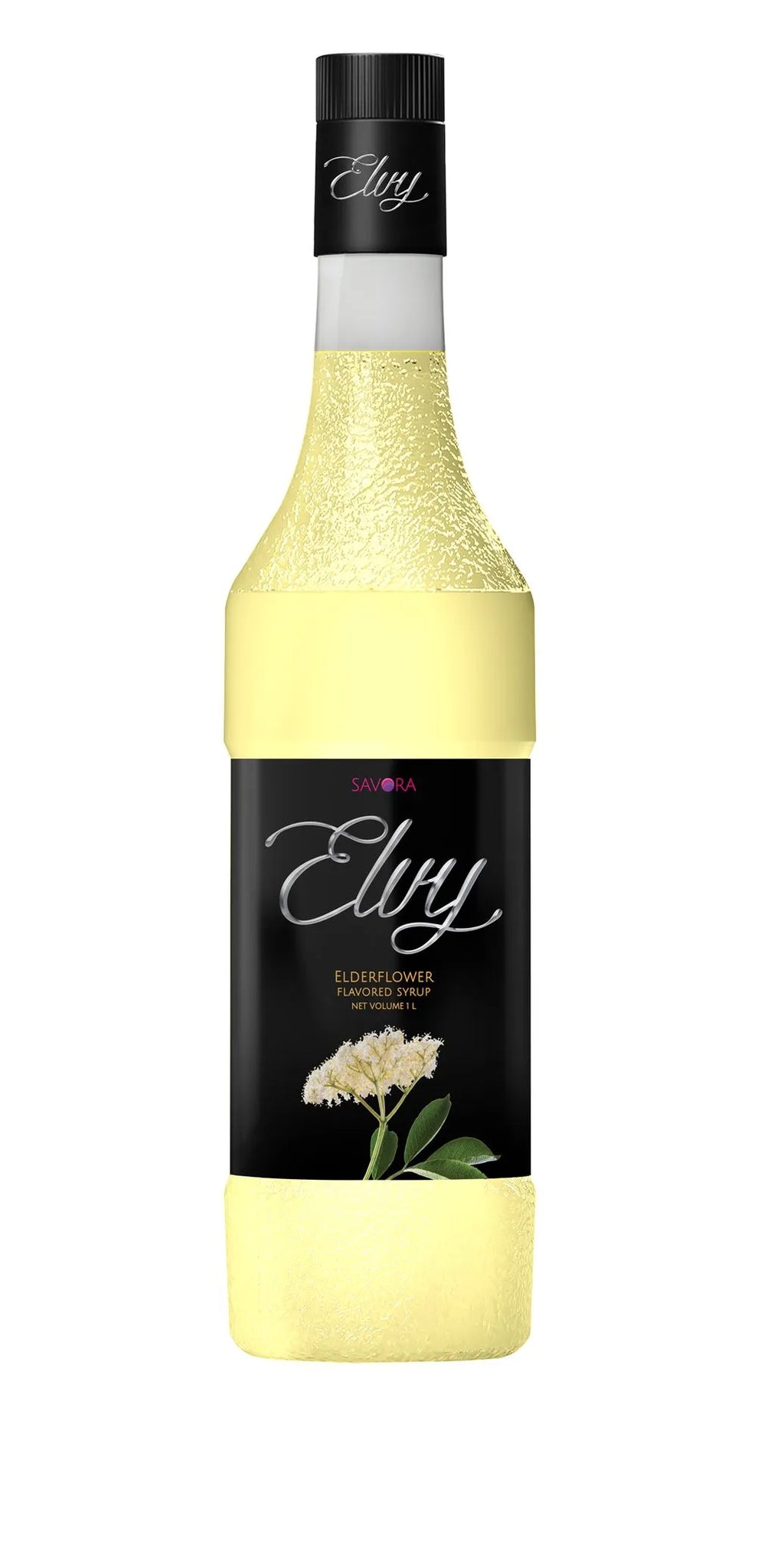 ELVY Elderflower Flavored Syrup 1L Glass Bottle