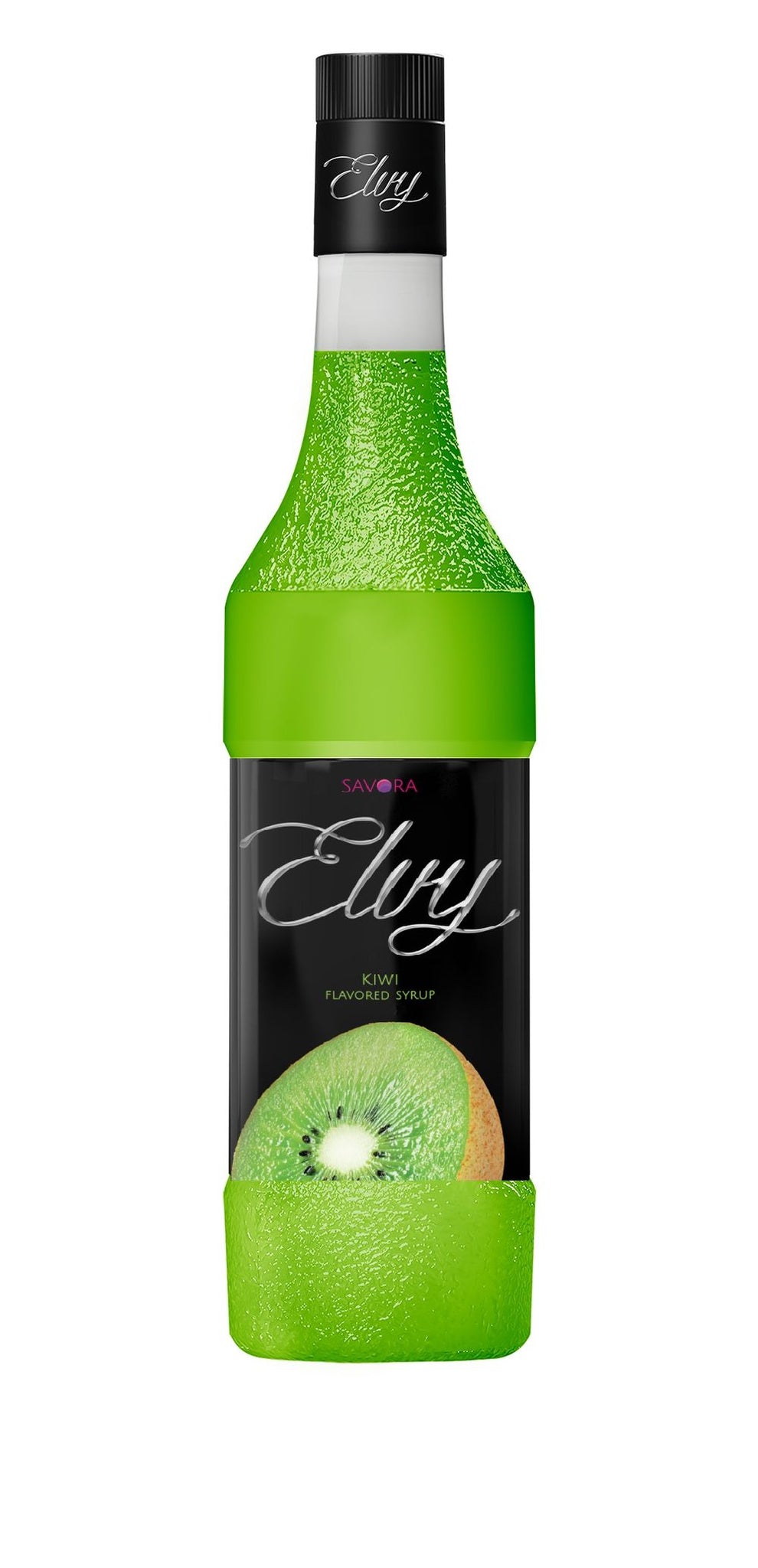 ELVY Kiwi Flavored Syrup 1L Glass Bottle