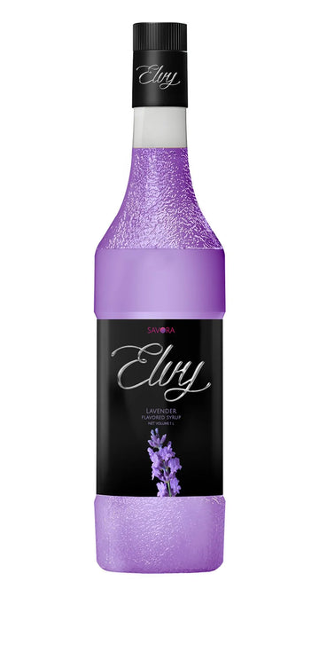 ELVY Lavender Flavored Syrup 1L Glass Bottle