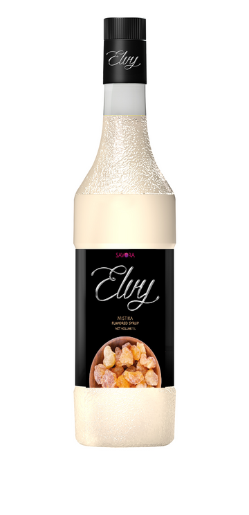 Elvy Mistika Flavored Syrup 1L Glass