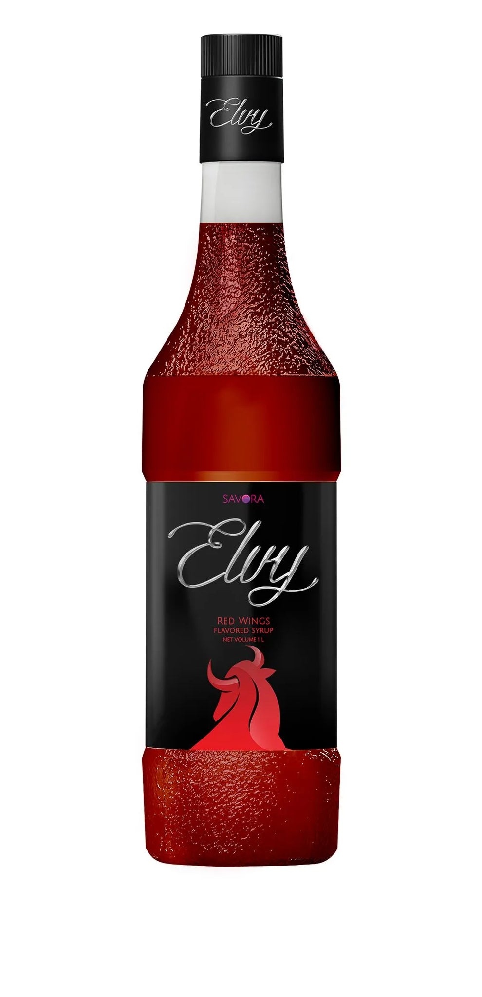 ELVY Red Wings Flavored Syrup 1L Glass Bottle