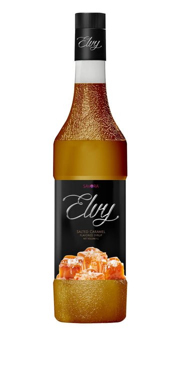 ELVY Salted Caramel Syrup 1L Glass Bottle