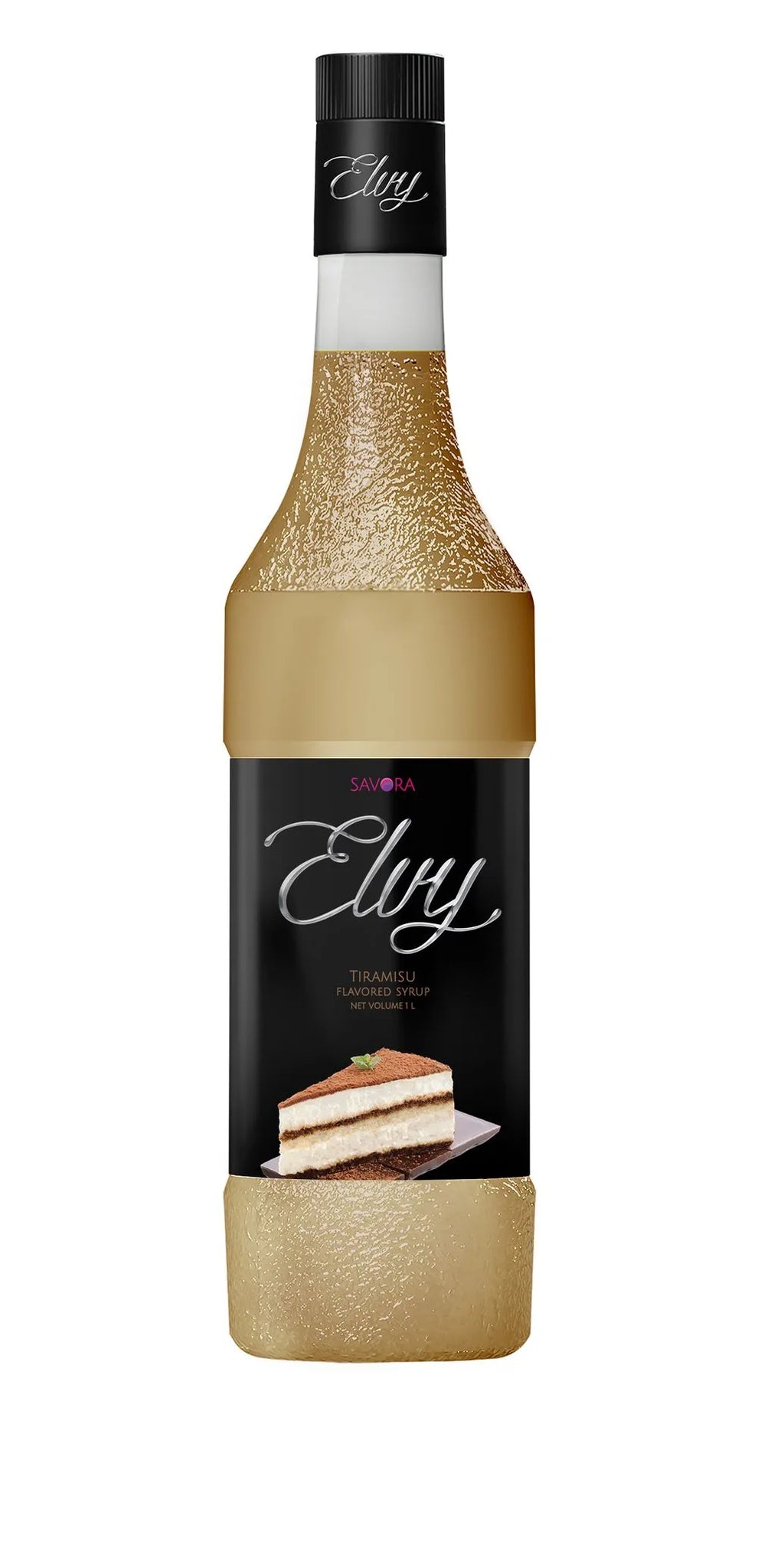 ELVY Tiramisu Flavored Syrup 1L Glass Bottle