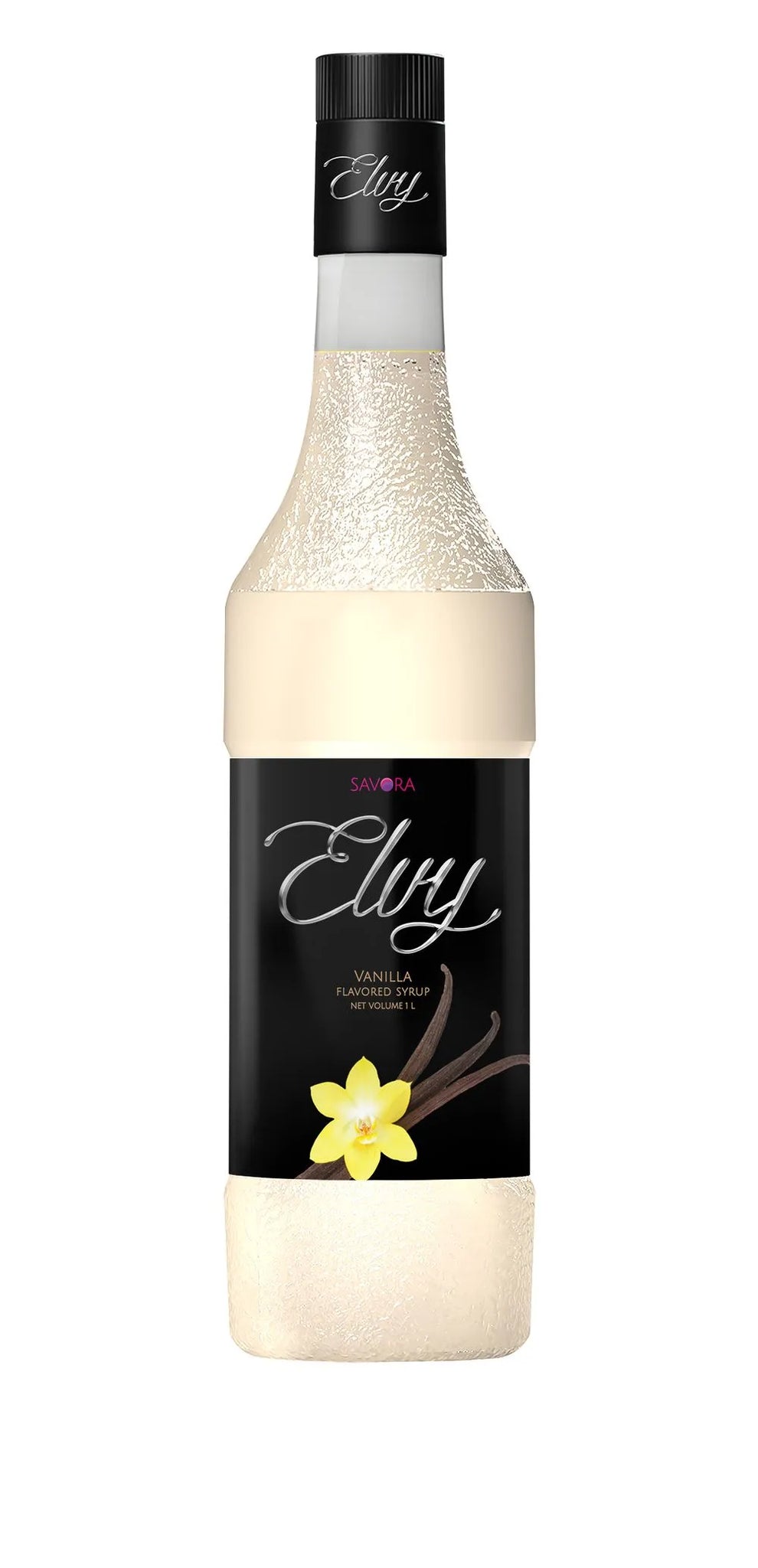 ELVY Vanilla Flavored Syrup 1L Glass Bottle