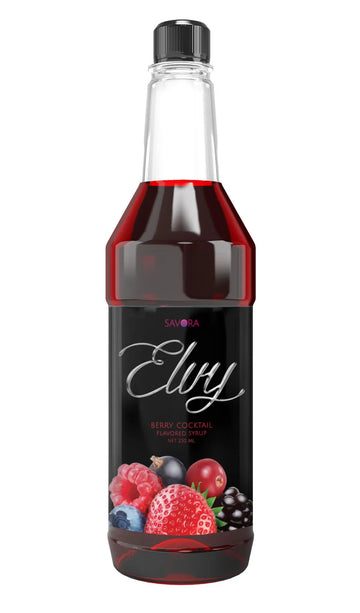 Elvy Berry Cocktail Syrup 250ML Plastic Bottle