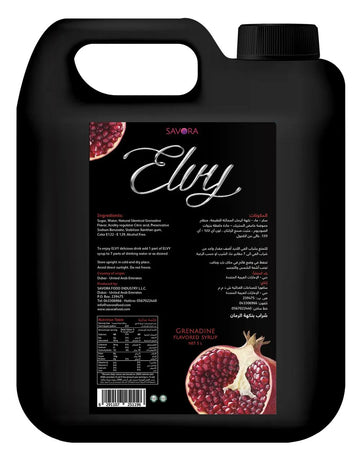 ELVY Grenadine Flavored syrup 5L