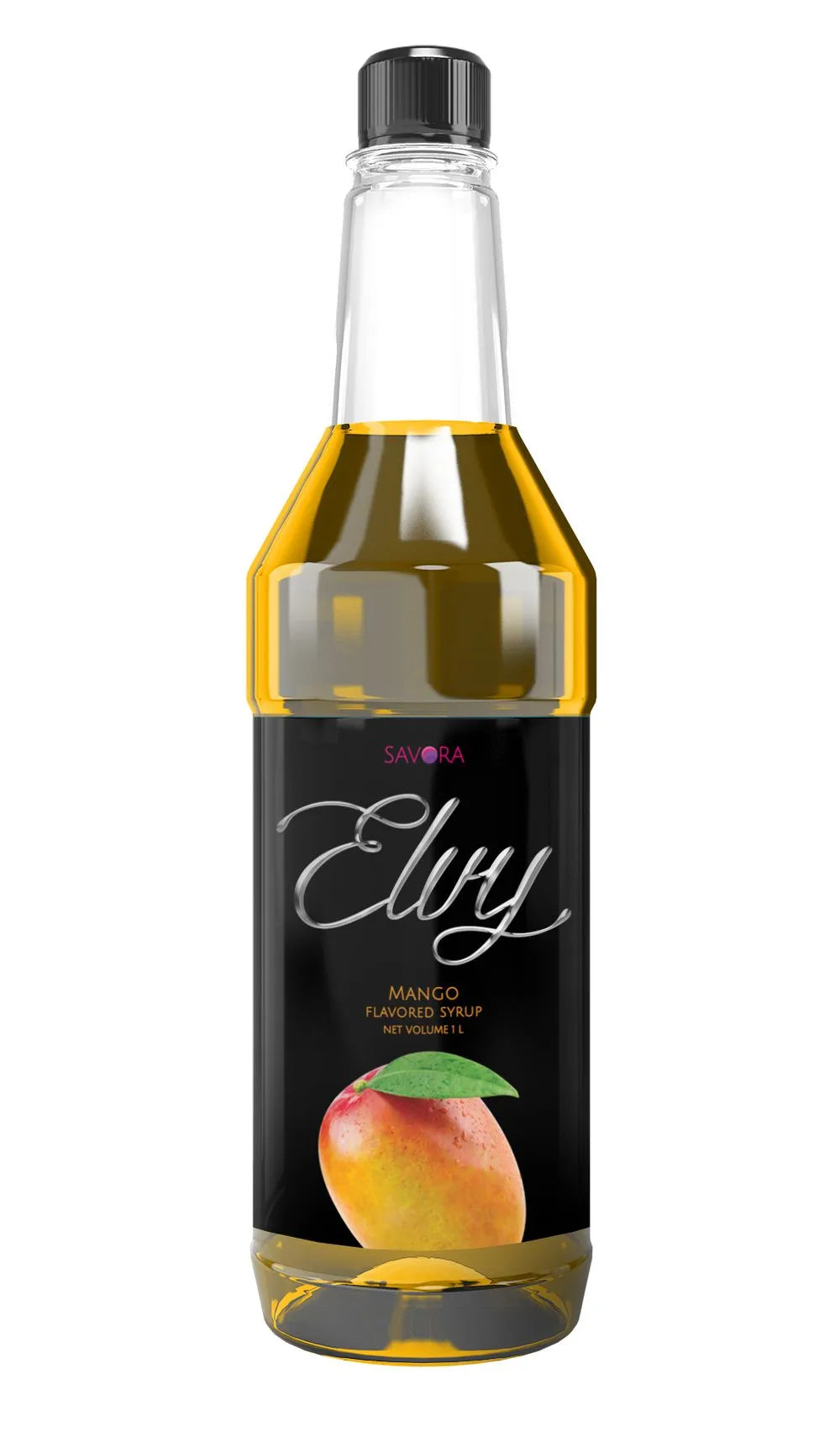 ELVY Mango Flavored Syrup 1L Plastic Bottle