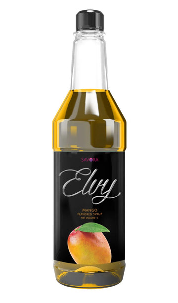 ELVY Mango Flavored Syrup 1L Plastic Bottle