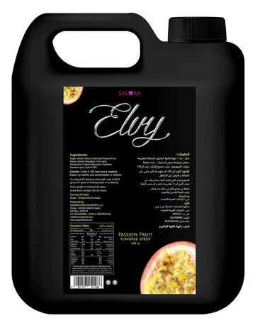 ELVY Passion Fruit Flavored syrup 5L