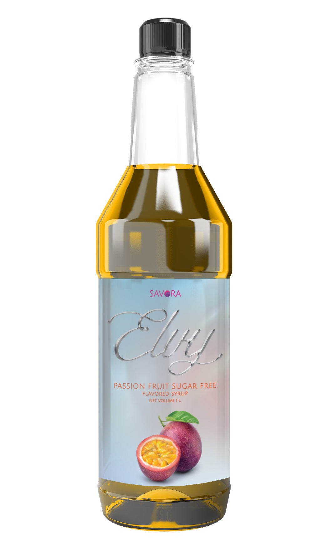 Healthy passion fruit flavored syrup