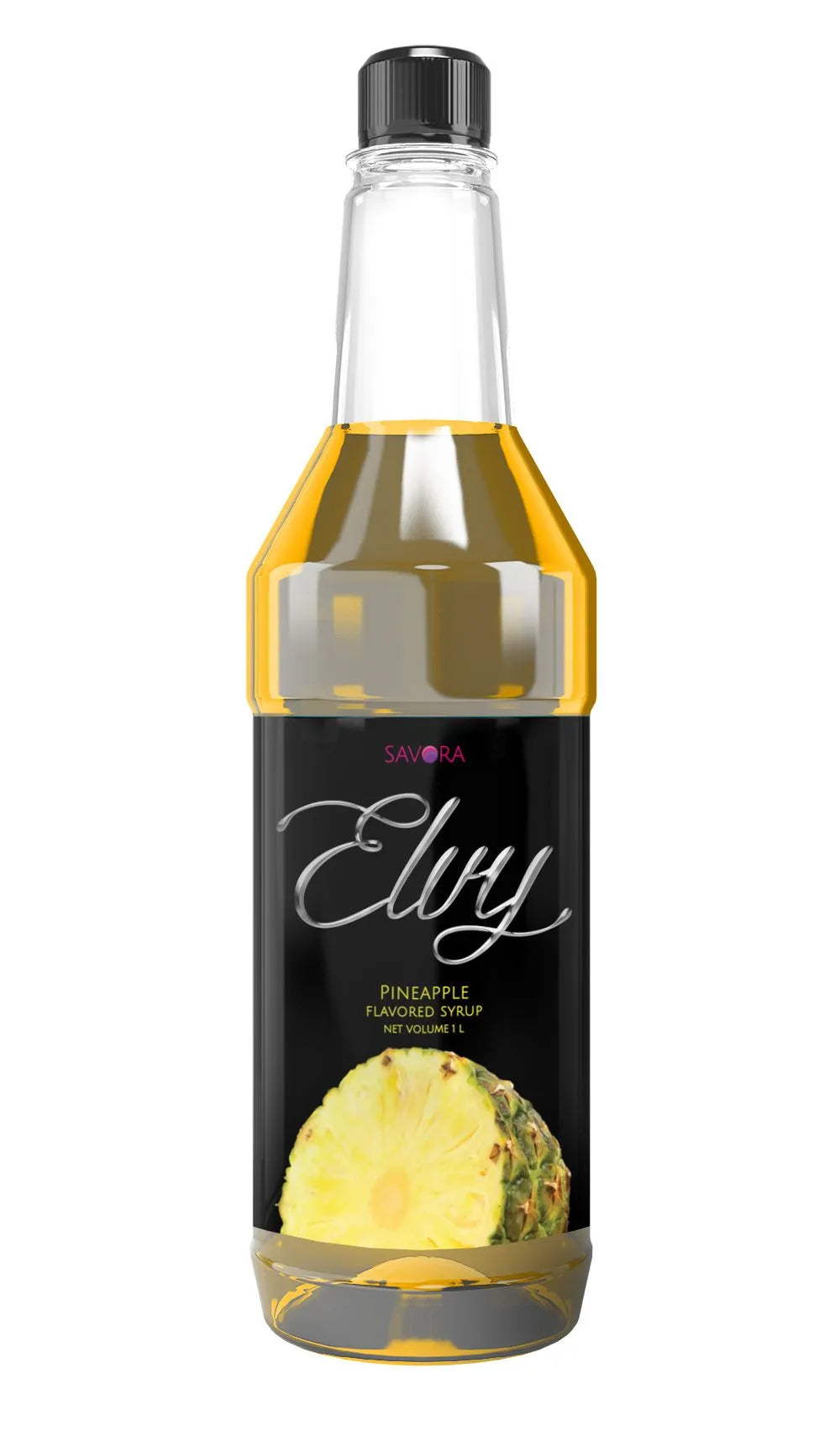 ELVY Pineapple Flavored Syrup 1L Plastic Bottle