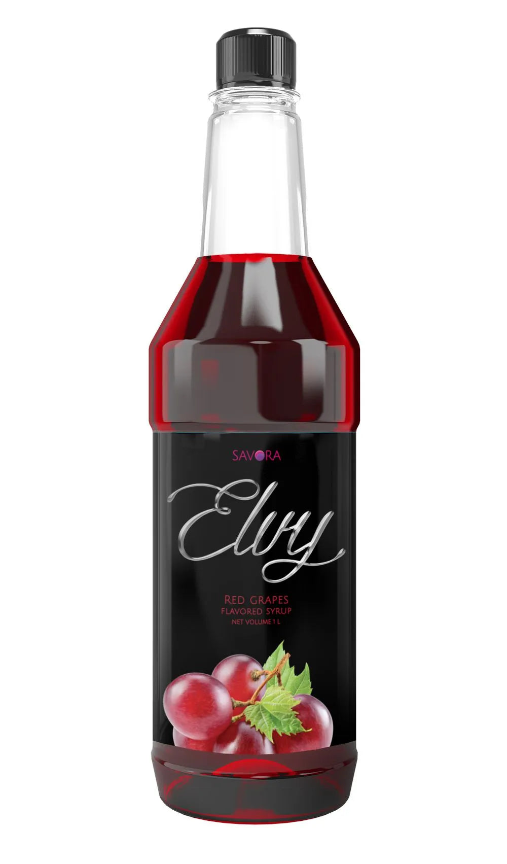 ELVY Red Grapes Flavored Syrup 1L  Plastic Bottle