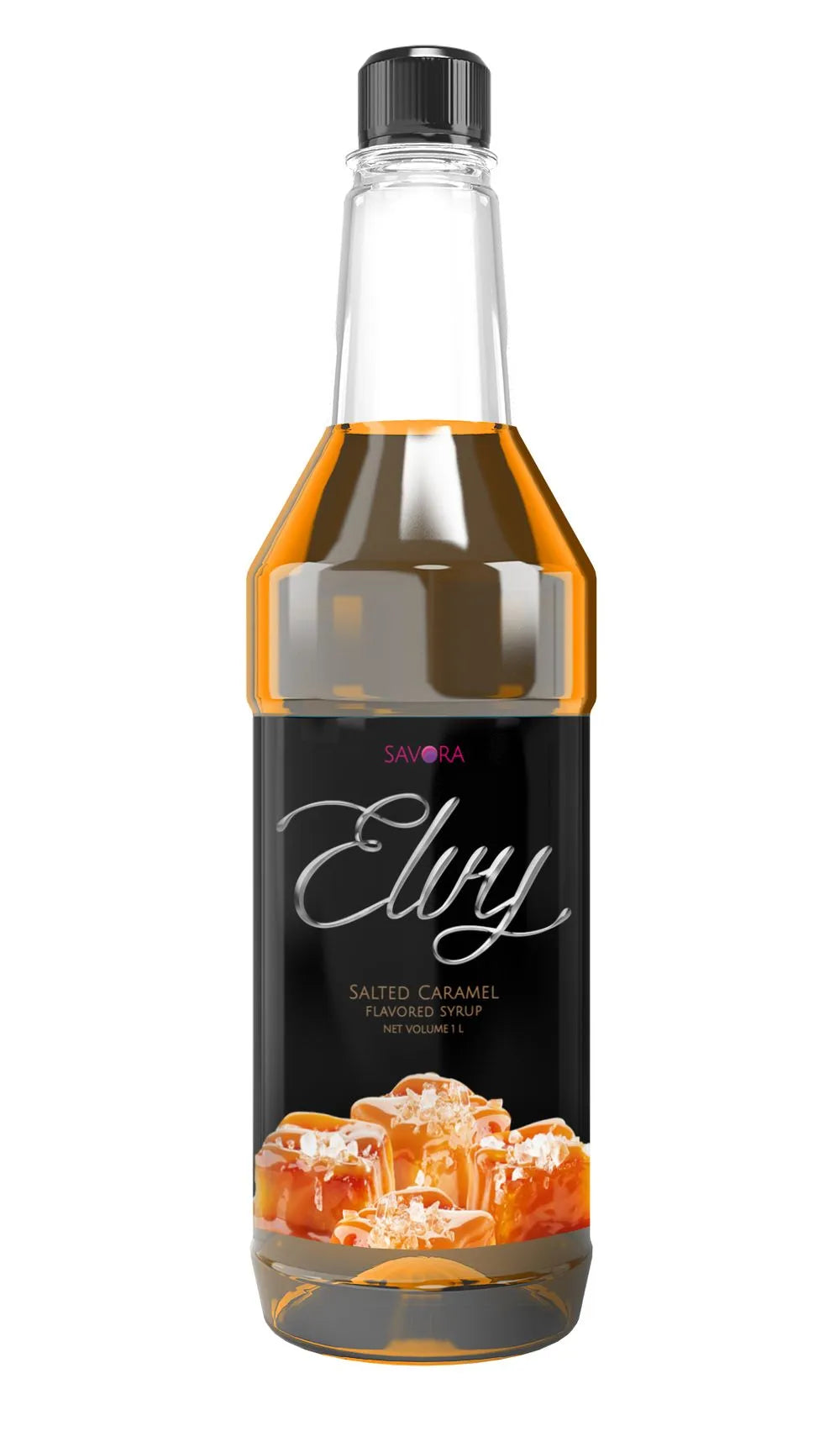 ELVY Salted Caramel Syrup 1L Plastic Bottle