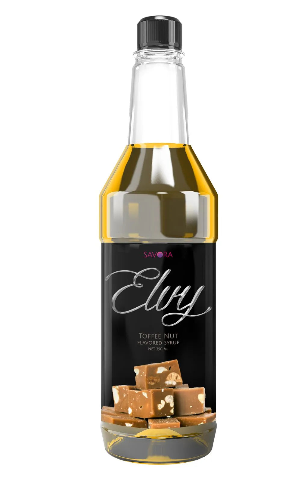 ELVY Toffee Nut Flavored Syrup 750ML Plastic Bottle