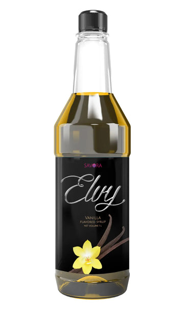 ELVY Vanilla Flavored Syrup 1L Plastic Bottle