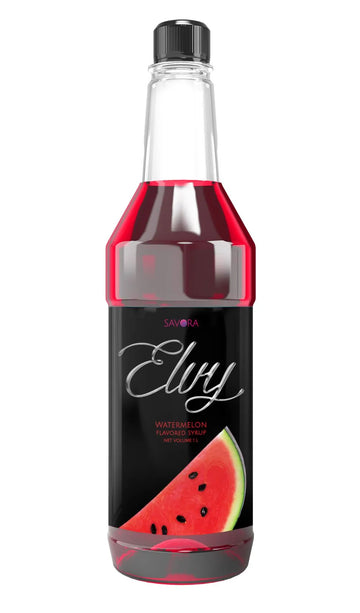 ELVY Watermelon Flavored Syrup 1L Plastic Bottle